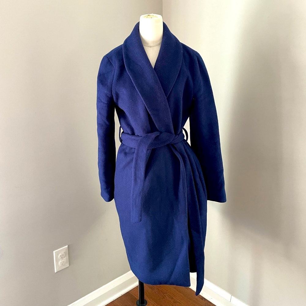 Belted wrap coat